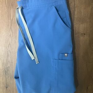 Figs Technical Collection Light Blue Scrub Pants